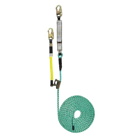 Super Anchor Safety 50ft Maxima 5/8" 3-Strand Fall Arrester Lifeline 5501-50